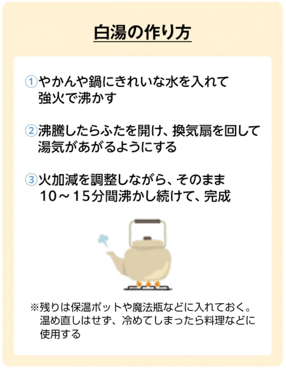 白湯の作り方