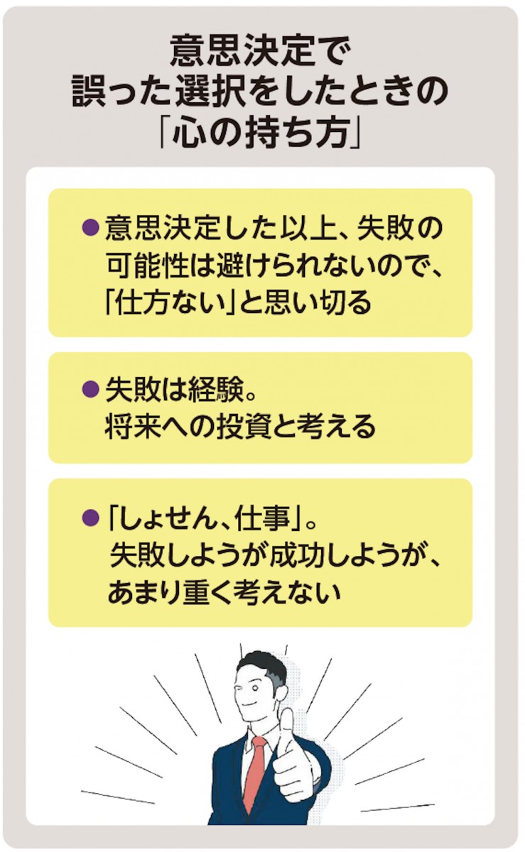 意思決定で誤った選択をしたときの「心の持ち方」