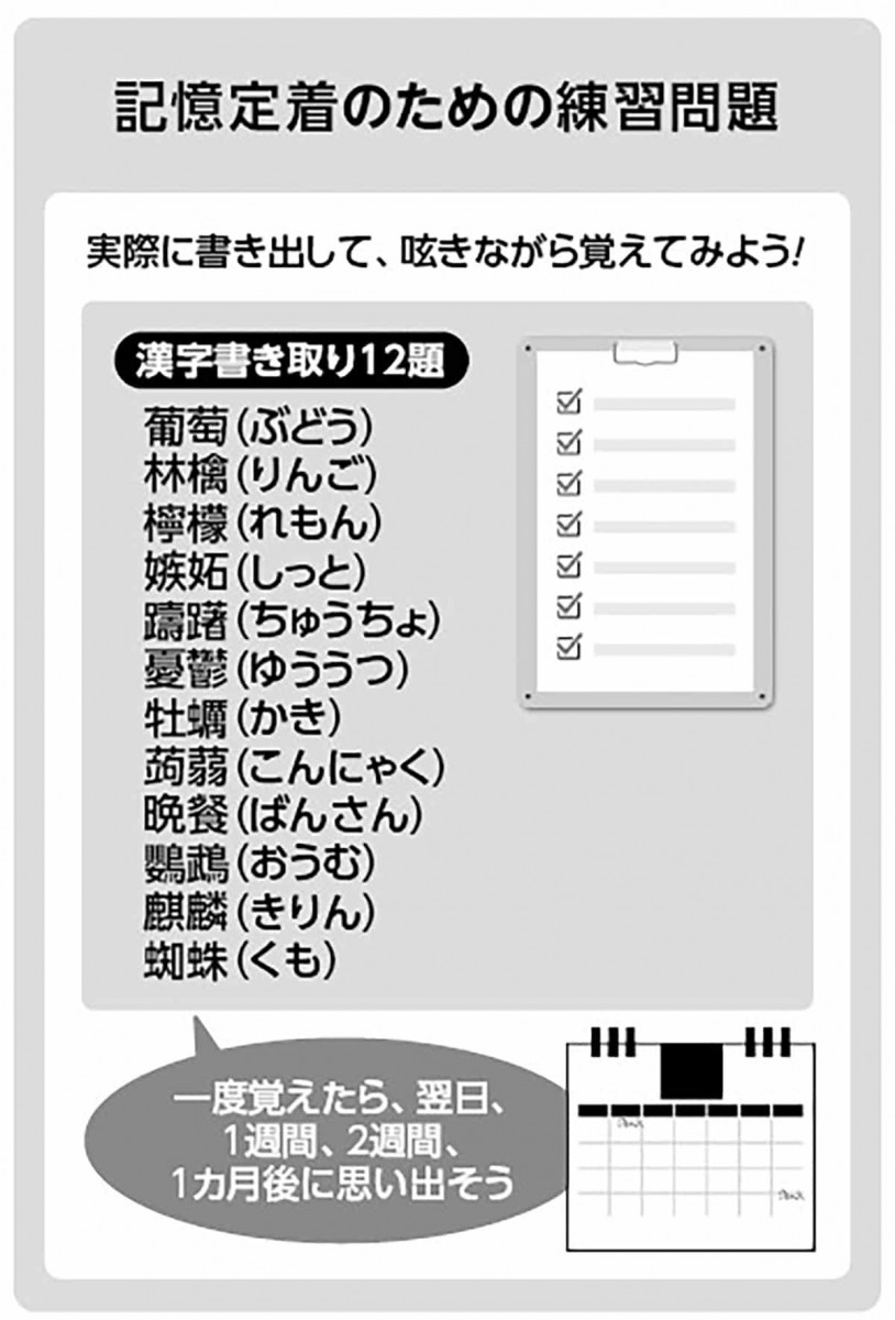 記憶定着のための練習問題